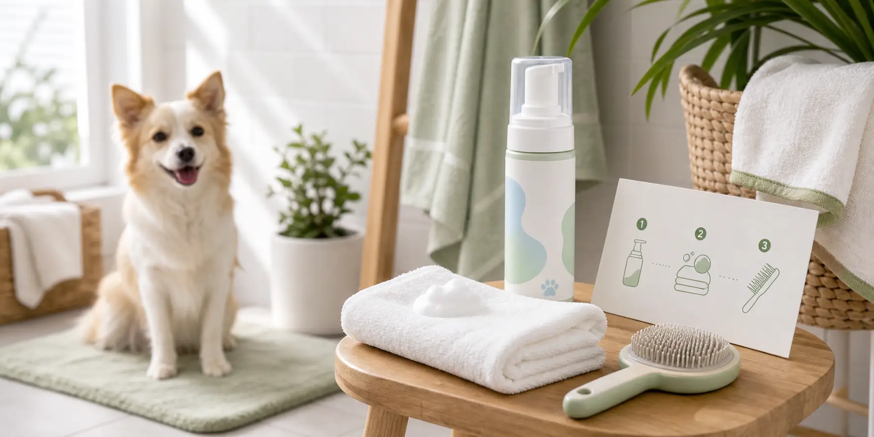 Sandpoli no-rinse routine after walks